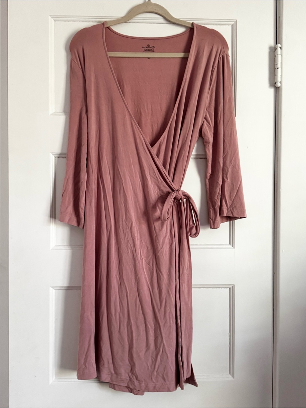 Caden Lane Dusty Pink Mauve Bamboo Maternity Robe One Size Pregnancy Postpartum
